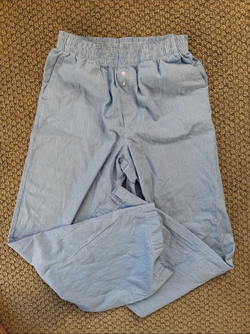 cotton on Light Blue striped trousers